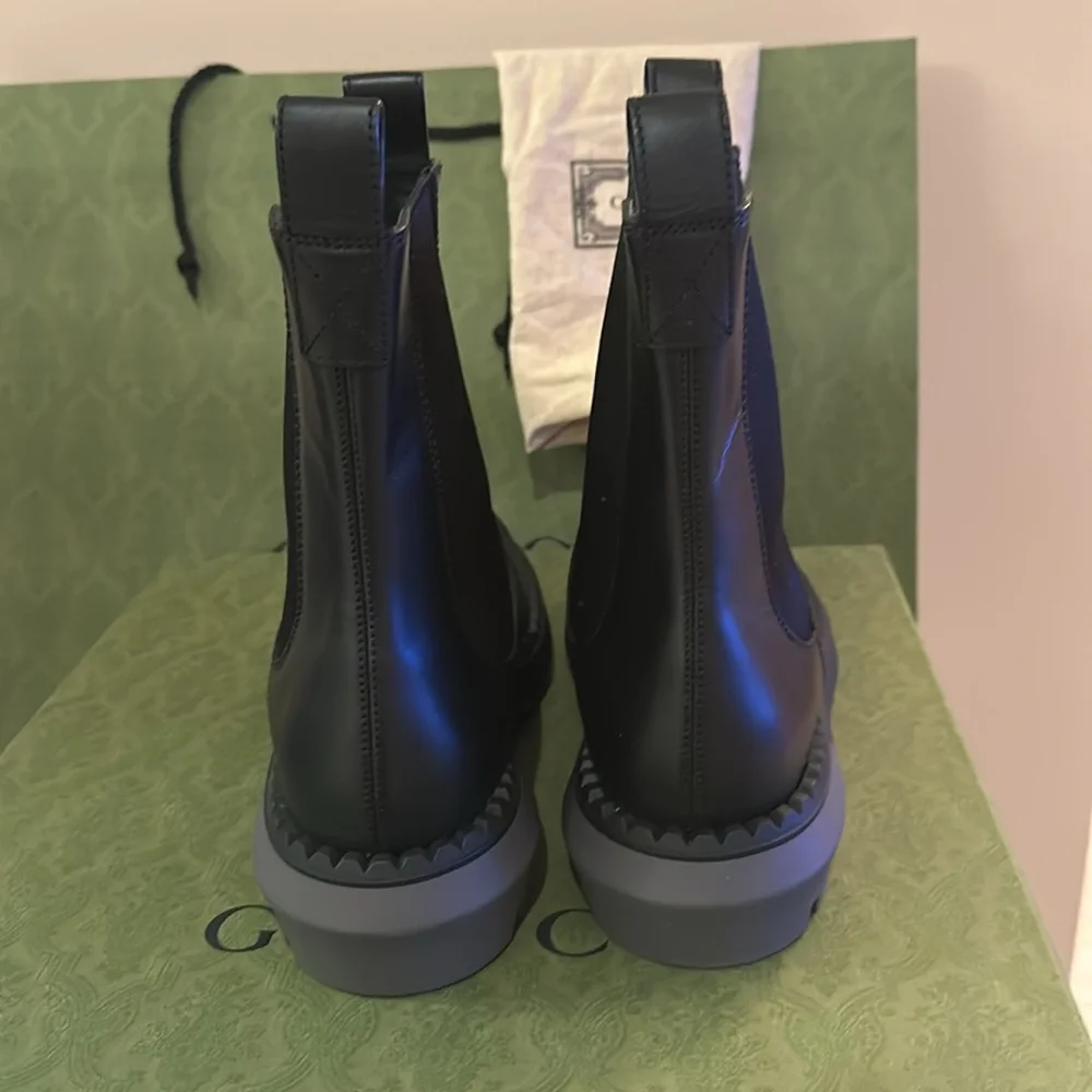 Gucci Men Leather Boots